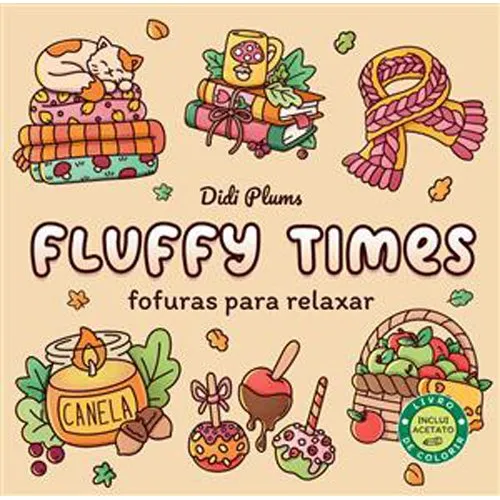 Livro Fofuras Para Relaxar Livro De Colorir Fluffy Times Livro 3 (MP)