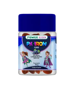 Ferro Power Kids Sabor Uva 30 Gomas