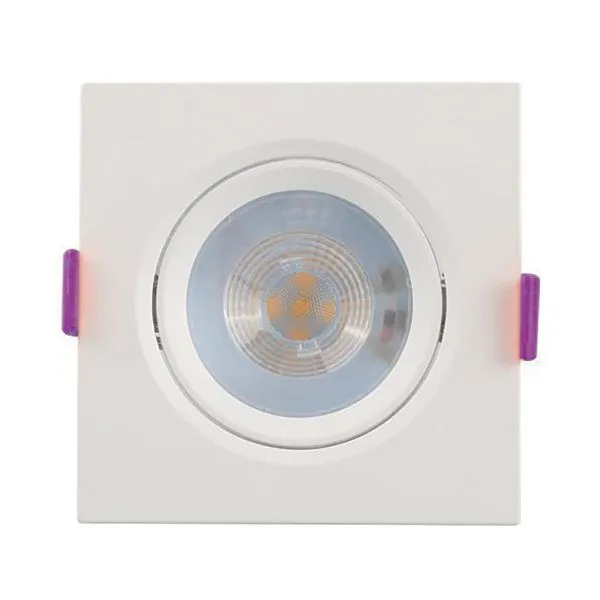 Spot Led Embutir Quadrado 85mm 5w 4000k Demi 11258 Branco