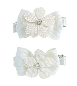 Bico de Pato Florzinha Off White com 2 unidades Off White