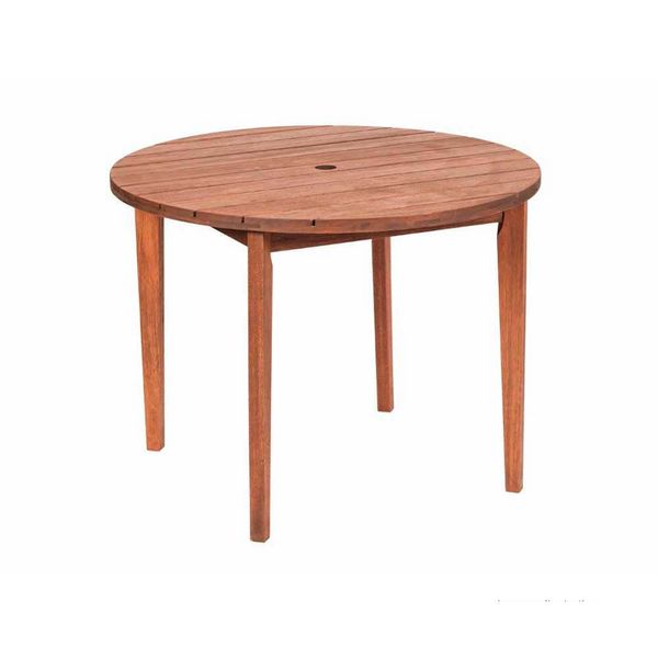 Mesa de madeira Mestra Ipanema 120x120cm stain jatobá Butzke