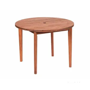 Mesa de madeira Mestra Ipanema 120x120cm stain jatobá Butzke