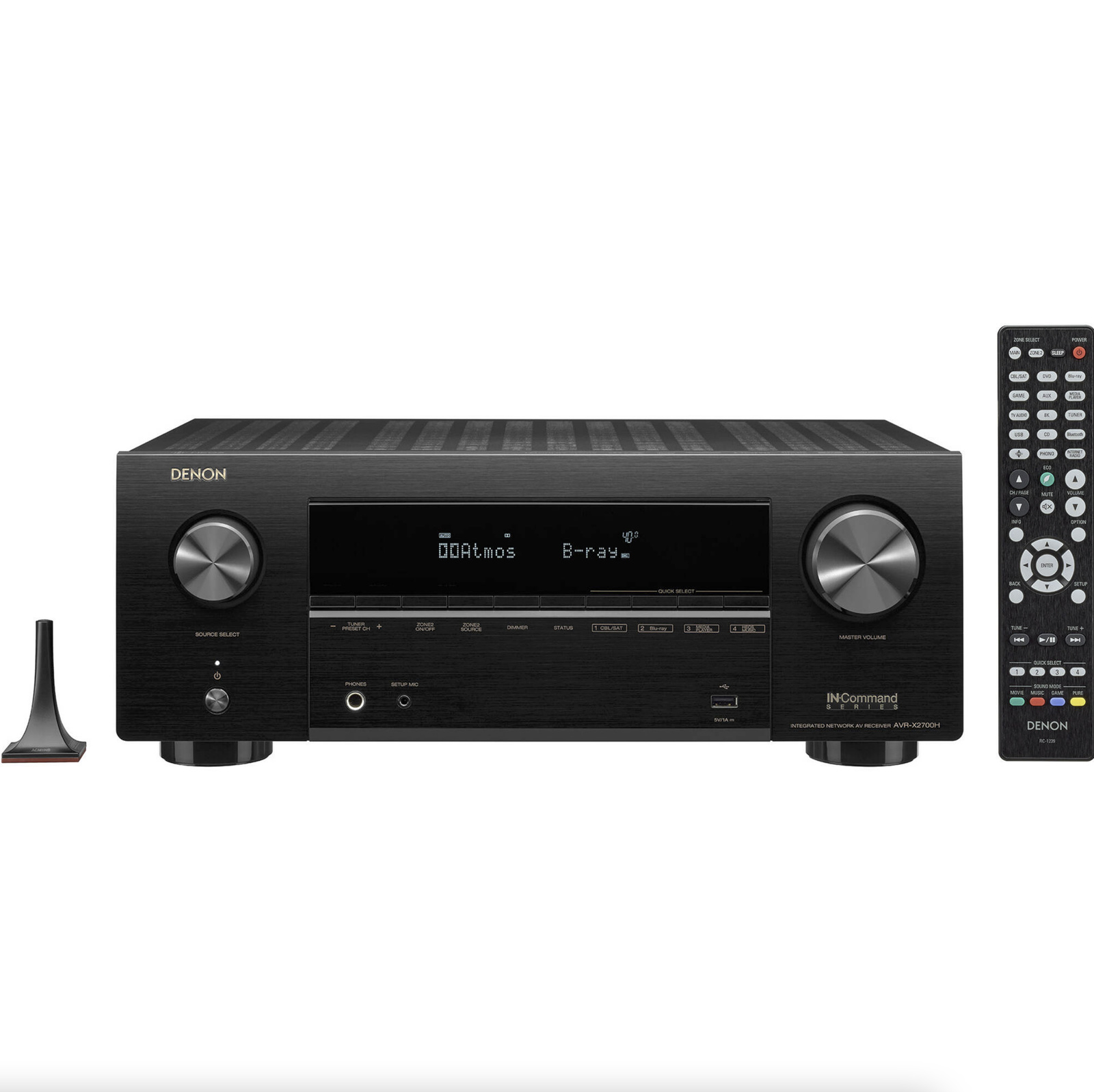 ( 220v ) Receiver Denon AVR-X2700H 7.2ch 95W Canal 8K Dolby Atmos eARC - 220V