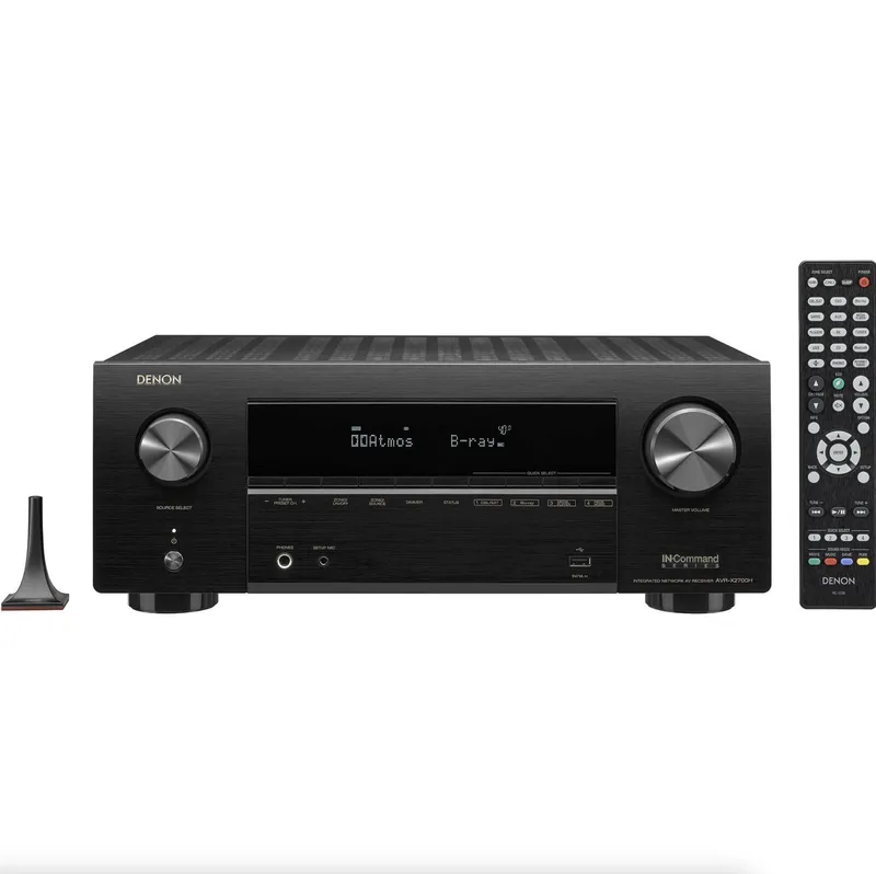 ( 220v ) Receiver Denon AVR-X2700H 7.2ch 95W Canal 8K Dolby Atmos eARC - 220V