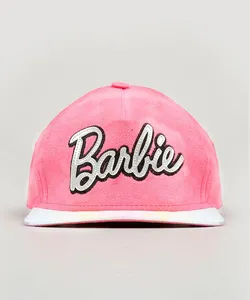 Boné Infantil Barbie com Suede Rosa P