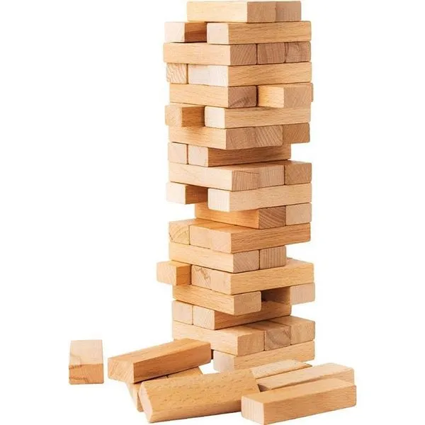 Jogo de Mesa Terremoto Torre de Equilíbrio em Madeira Reflorestada 54 Peças GGB Plast Jogo Terremoto Torre de Equilíbrio Madeira 54 Peças GGB Plast