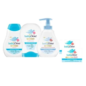 Kit Baby Dove Hidratação Enriquecida - 5 Produtos Kit Baby Dove Hidratação Glicerinada - 5 Produtos