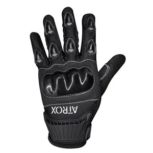 Luva Para Motociclista Atrox Tech Extreme Preto M (MP)