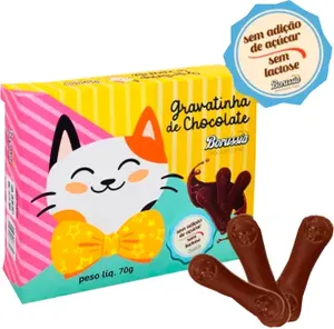 Gravatinha de Chocolate Zero Açúcar, Zero Lactose Borussia 70g