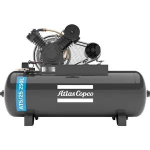 Compressor de Ar 7,5hp 30pcm 250L 220V/380V Trifásico AT ATLAS COPCO