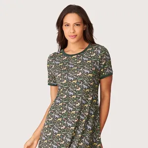 Camisola Viscolycra Liberty Fabrics Made By Pettenati Floresta Floresta - G