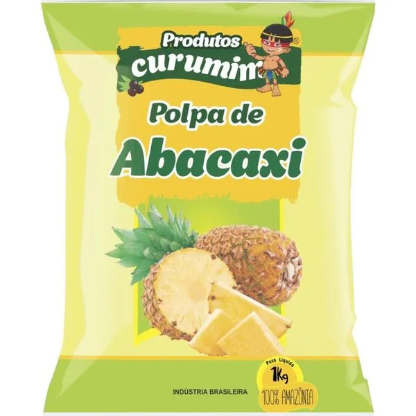 Polpa De Abacaxi Produtos Curumim 1kg