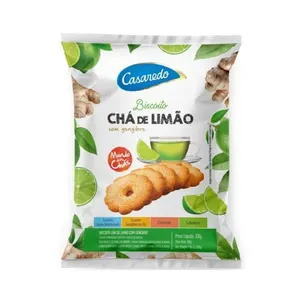 Biscoito Casaredo Chá Matecom Limão com Gengibre 200g BISCOITO CHA LIMAO C/GENGIBRE 200GCASARE