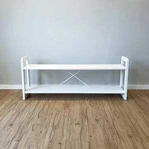 Rack para TV Linea 140cm Madeira Pinus Branco Artfactory Design