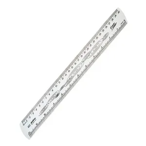 Régua Flexível Cristal 30cm - Waleu