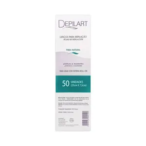 Depilador Lenços Depilart Para Depilação 50 Unidades