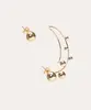 brinco bolas com ear jacket dourado Único