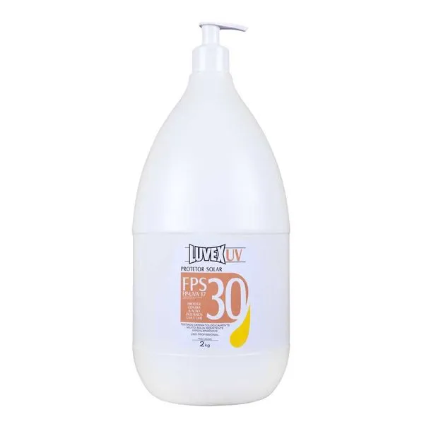 Creme Protetor Solar 2kg FPS-30 Contra Raios UVA/UVB - Luvex