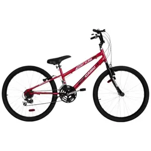Bicicleta Cairu Aro 24 Rebaixada 21 Velocidades Flash Boy Vermelho (MP)