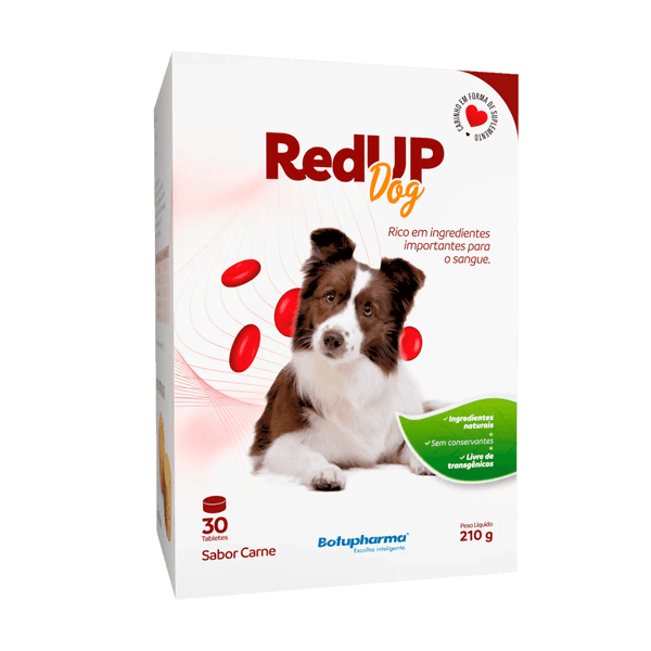 RED UP DOG 210G COM 30 TABLETES SABOR CARNE PARA CÃES