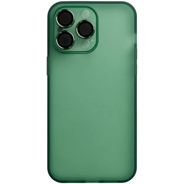Capinha De Celular Iphone 15 Pro Max BGM Com Proteção da Câmera Verde (MP)