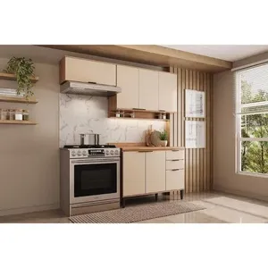 Cozinha Modulada Carraro 3 Peças Alpha C3P32 Freijo/Off White
