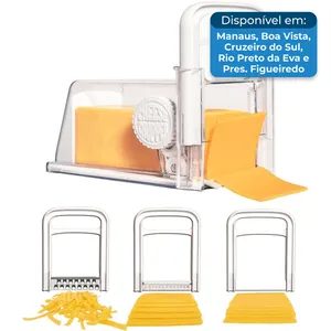 Ralador De Queijo 4 Em 1 Cheese Chopper Branco A-BI