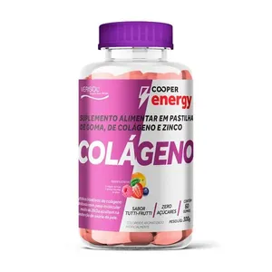 Suplemento Alimentar Cooper Energy Colágeno Sabor Tutti-Frutti 60 Gomas