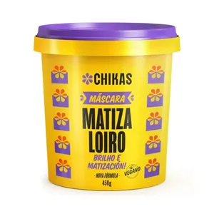 Máscara Capilar Chikas 450g Matiza Loiro MASC CAB CHIKAS 450G MATIZA LOIRO