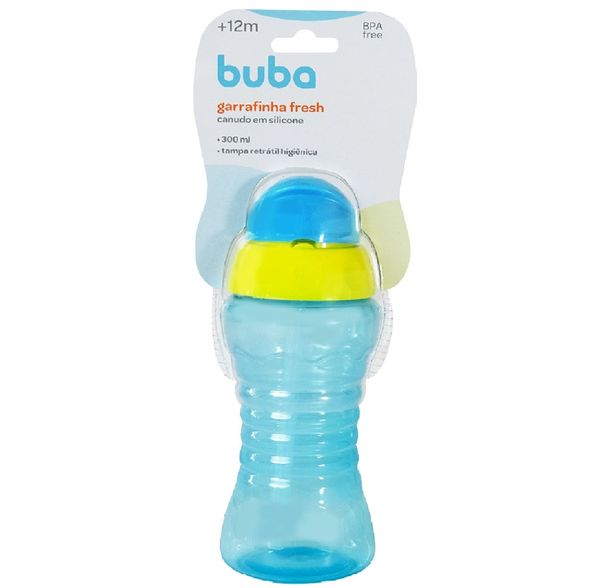 Garrafinha Com Canudo Fresh Azul Buba 5819