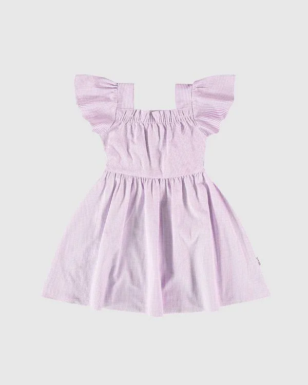 Vestido Infantil Franzido No Decote Em Algodão Texturizado Malwee Kids Roxo - 16