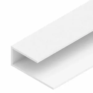 Perfil PVC Tipo U 6m Branco Plasmeg (MP)