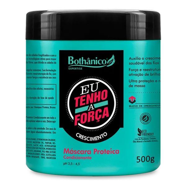 Máscara Proteica Bothanico Hair Eu Tenho A Força 500ml