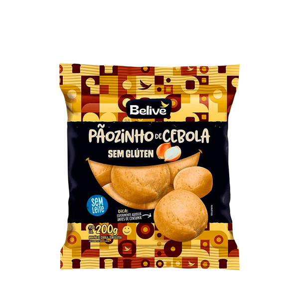Pão Sem Glúten Cebola Belive - 200g