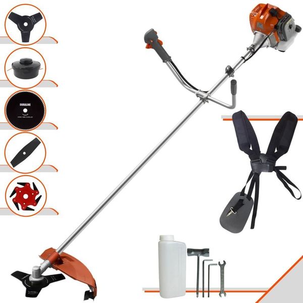 Roçadeira Multifuncional 5 em 1 RL520AC-G2 a Gasolina com Lâminas e Carretel de Nylon Tekna Roçadeira Multifuncional 5 em 1 RL520AC-G2 a Gasolina com Kit de Lâminas Tekna