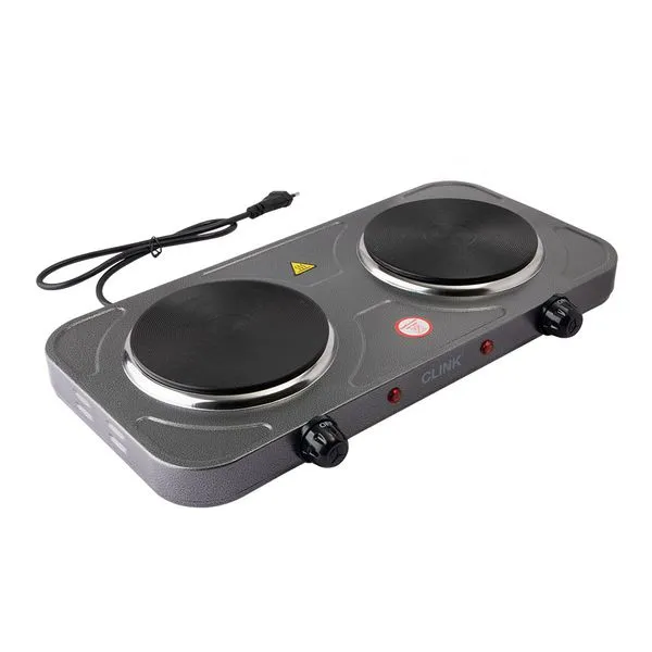 Fogão Elétrico de Mesa Dois Pratos Preto 2000W 220V CK6628 - Clink