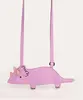 bolsa infantil dinossauro lilás Único