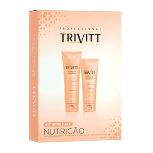 Kit Home Care para Cabelos Nutrição Shampoo e Tratamento Intensivo com Hidratação para Restaurar Trivitt Kit Home Care para Cabelos Nutrição Shampoo e Tratamento Intensivo com Hidratação Trivitt