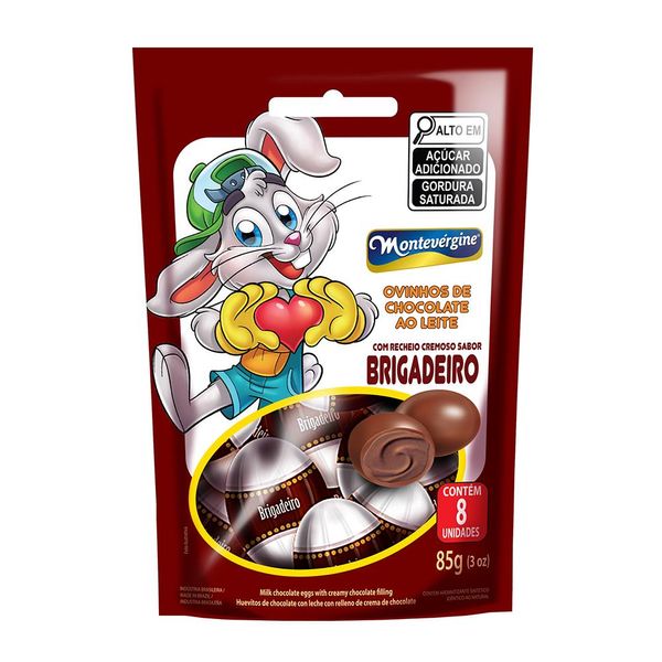 Ovinho de Chocolate Recheado Brigadeiro Montevergine 85g
