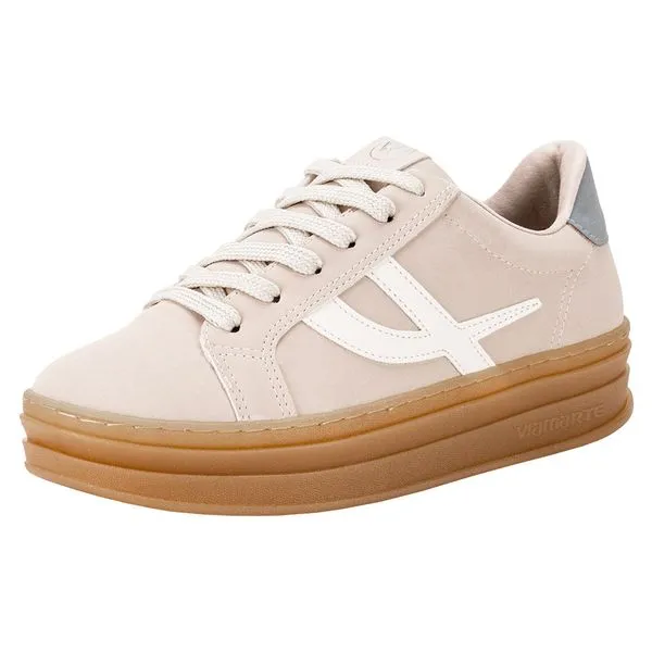 Tênis Feminino Casual Via Marte 156002 BEGE 35