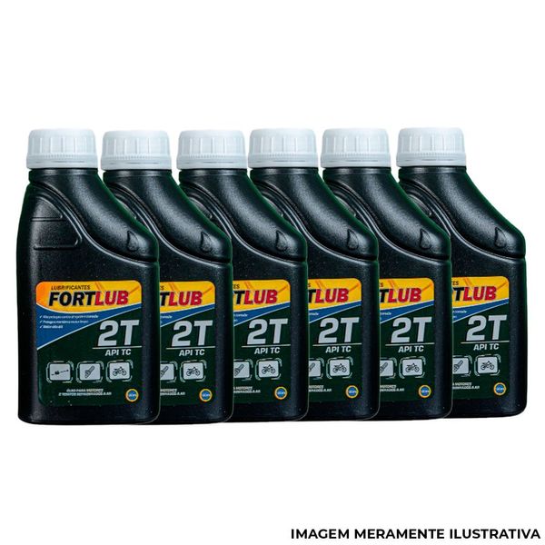 Óleo Lubrificante Fortlub 2T API TC Caixa 24 Unidades 500ml (MP)