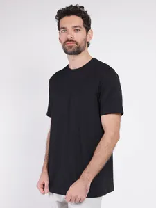 Camiseta Manga Curta Masculina PRETO P