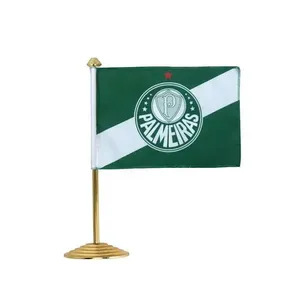 Bandeira de Mesa Palmeiras 25x6cm