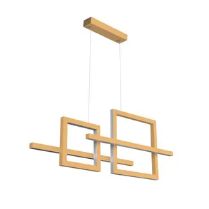 Pendente Forms Led 80W 3K 1050X70X400Mm Bivolt Dourado Perfiline Bronzearte