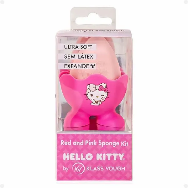 Esponja Gota + Porta Esponja Klass Vough Hello Kitty