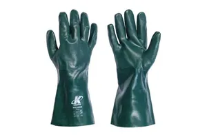 Luva de PVC com forro palma aspera 9.1/2" x 35 cm - KALIPSO