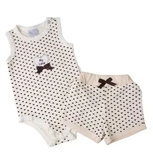 Conjunto Bebê Miniclo P Off White 1227907 (MP)