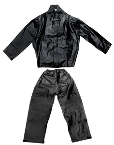 Conjunto PVC para Motoqueiro Tamalho M Preto semCapuz - Brascamp