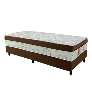 Cama Box Unibox Solteiro Sonho Bom 88cm Marrom - Nosso Sonho