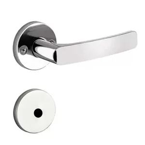 Fechadura Reta Para Banheiro 40x53 Soprano Paliway Roseta Redonda Cromada (MP)